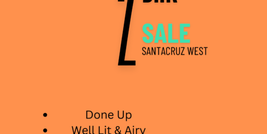 2 BHK Flat For Sale, Apartment Located In Ajanta Premises, Santacruz West, Mumbai 400054, Western Suburbs